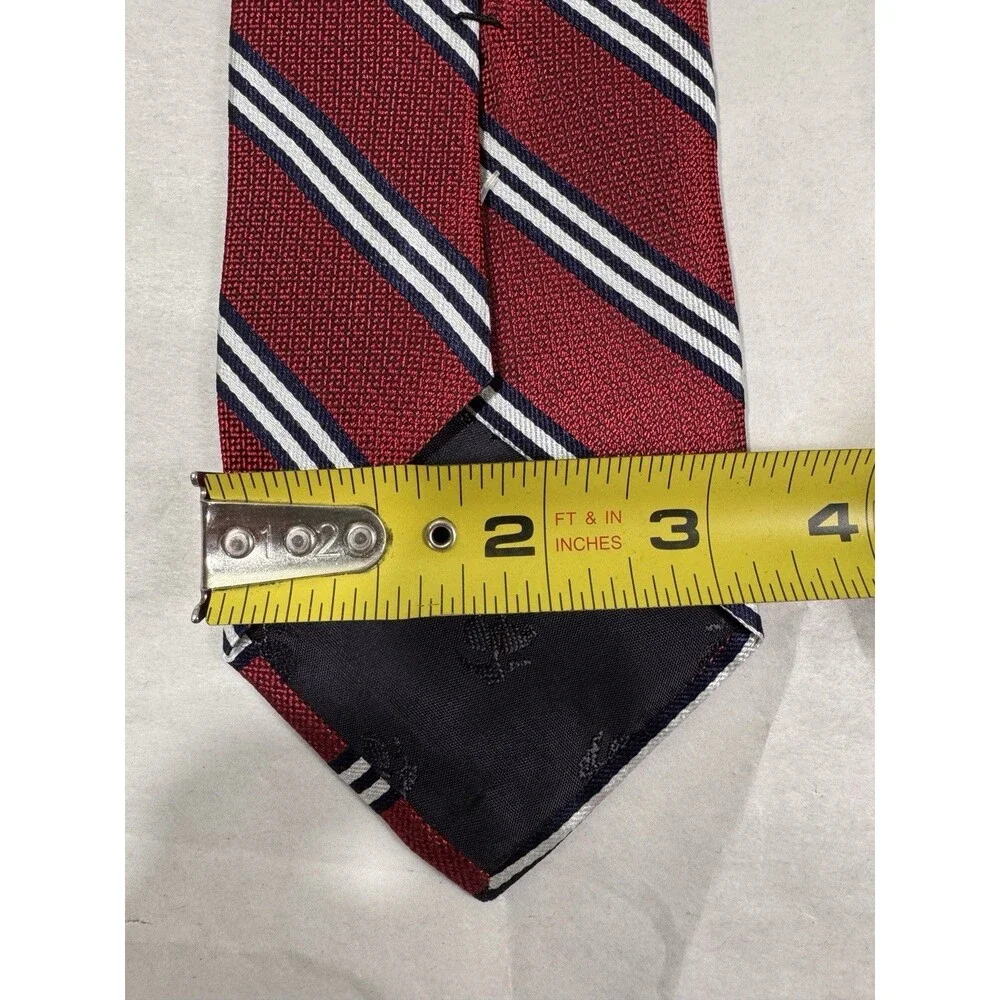 NWOT Brooks Brothers Silk Tie USA Made Red/White/Blue Stripes 58